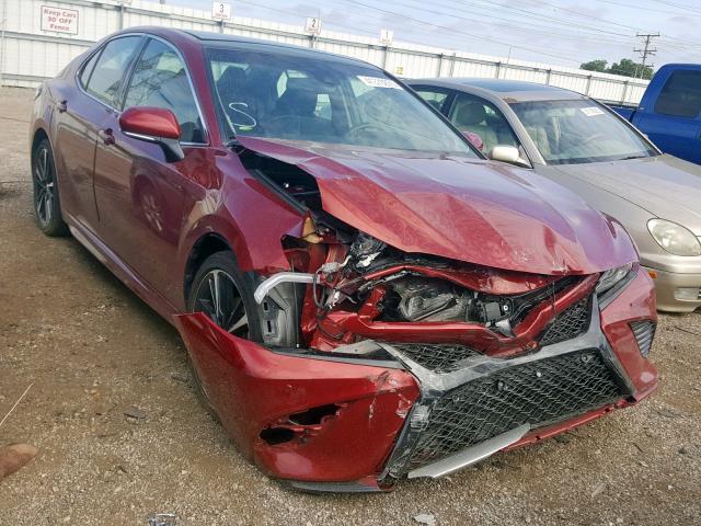 4T1BZ1HK6JU505735 - 2018 TOYOTA CAMRY XSE RED photo 1