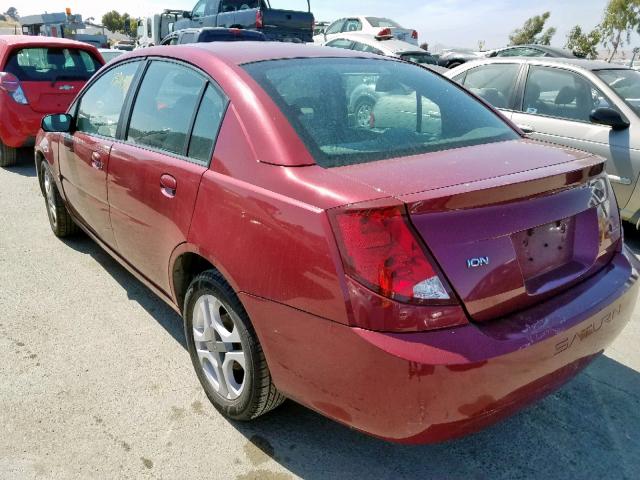 1G8AL54F74Z146642 - 2004 SATURN ION LEVEL RED photo 3