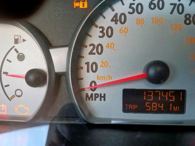 1G8AL54F74Z146642 - 2004 SATURN ION LEVEL RED photo 8