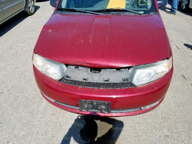 1G8AL54F74Z146642 - 2004 SATURN ION LEVEL RED photo 9