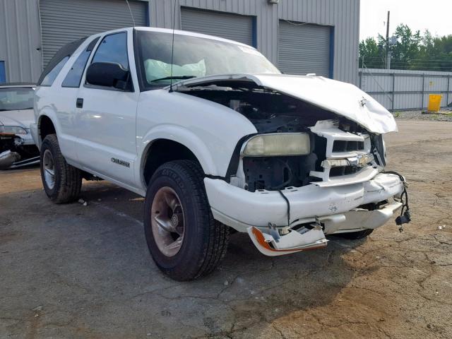 1GNCS18X64K152123 - 2004 CHEVROLET BLAZER WHITE photo 1