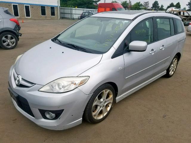 JM1CR29L880311912 - 2008 MAZDA 5 GRAY photo 2