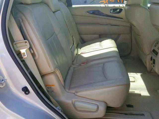 5N1AL0MM7DC304094 - 2013 INFINITI JX35 SILVER photo 6