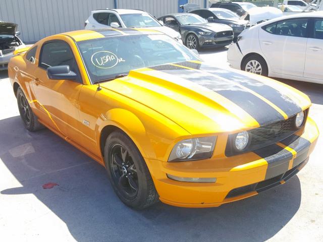 1ZVFT82H775303175 - 2007 FORD MUSTANG GT ORANGE photo 1