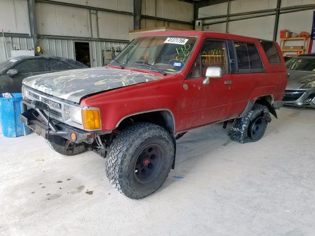 JT4RN62S9H0180522 - 1987 TOYOTA 4RUNNER RN RED photo 2