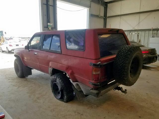 JT4RN62S9H0180522 - 1987 TOYOTA 4RUNNER RN RED photo 3