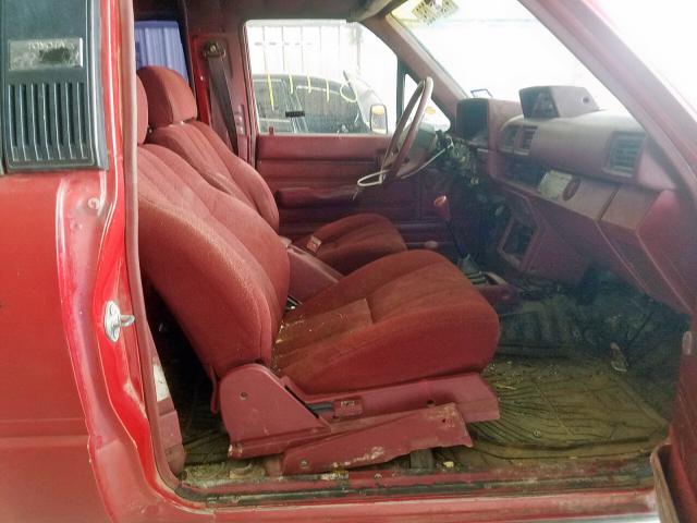 JT4RN62S9H0180522 - 1987 TOYOTA 4RUNNER RN RED photo 5