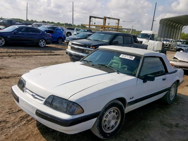 1FACP44E5LF144415 - 1990 FORD MUSTANG LX WHITE photo 2