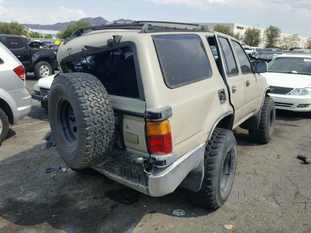 JT3VN39W5M8029585 - 1991 TOYOTA 4RUNNER VN BEIGE photo 4