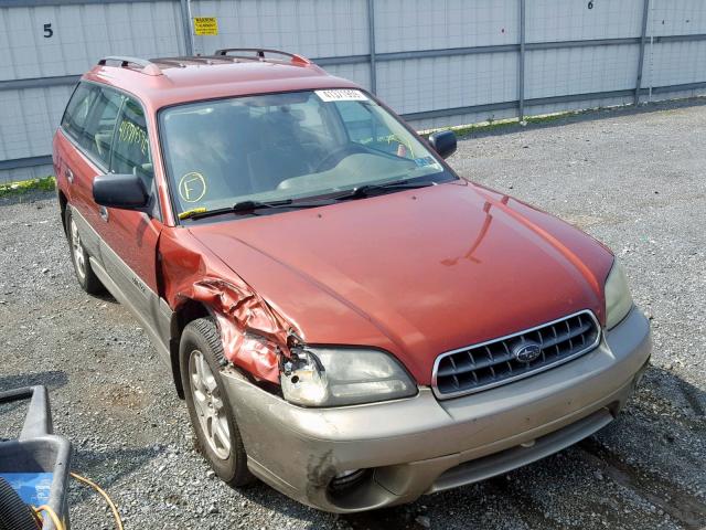 4S3BH675047625744 - 2004 SUBARU LEGACY OUT RED photo 1