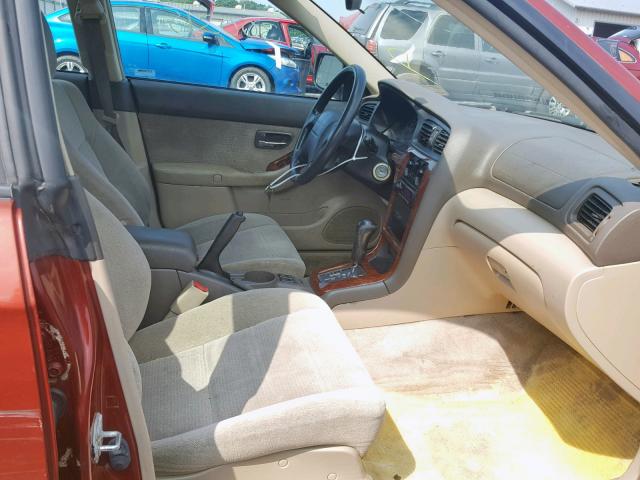 4S3BH675047625744 - 2004 SUBARU LEGACY OUT RED photo 5