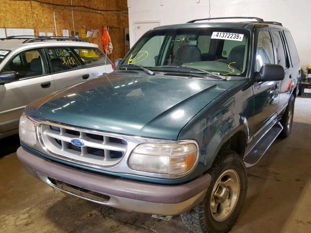 1FMDU34E1VZC03037 - 1997 FORD EXPLORER GREEN photo 2