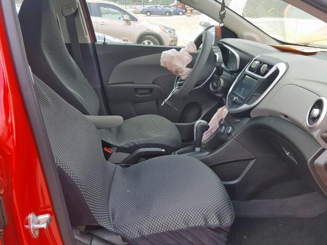 1G1JB5SH6H4174442 - 2017 CHEVROLET SONIC LS RED photo 5