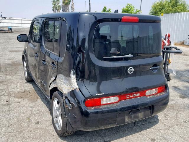 JN8AZ28R49T112289 - 2009 NISSAN CUBE BASE BLACK photo 3