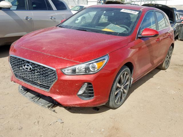 KMHH35LE0JU014372 - 2018 HYUNDAI ELANTRA GT RED photo 2