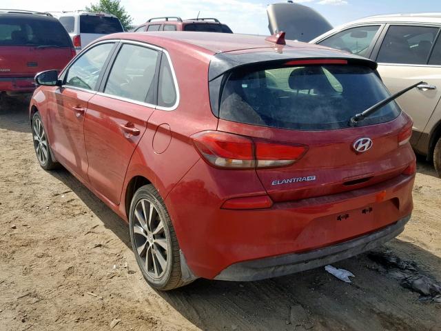 KMHH35LE0JU014372 - 2018 HYUNDAI ELANTRA GT RED photo 3