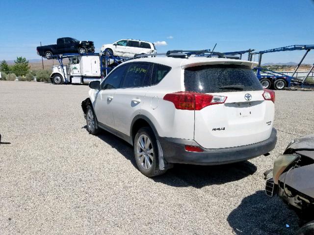 JTMDFREV6DD043572 - 2013 TOYOTA RAV4 LIMIT WHITE photo 3