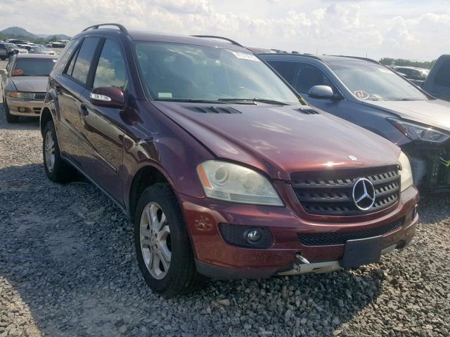 4JGBB86E76A093375 - 2006 MERCEDES-BENZ ML 350 MAROON photo 1