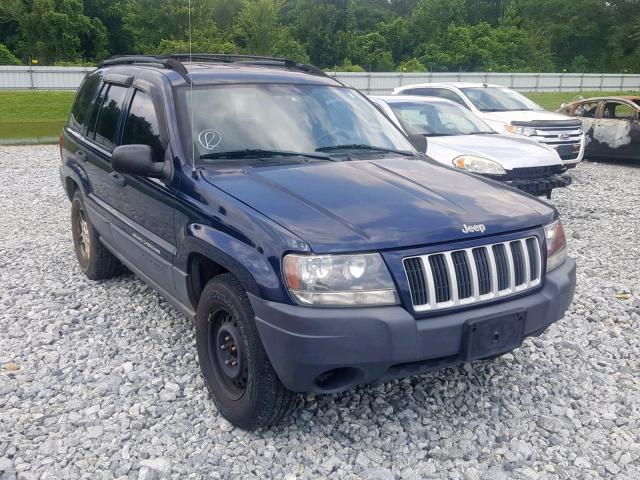 1J4GX48S34C143949 - 2004 JEEP GRAND CHER BLUE photo 1