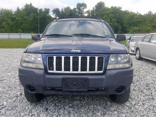 1J4GX48S34C143949 - 2004 JEEP GRAND CHER BLUE photo 9