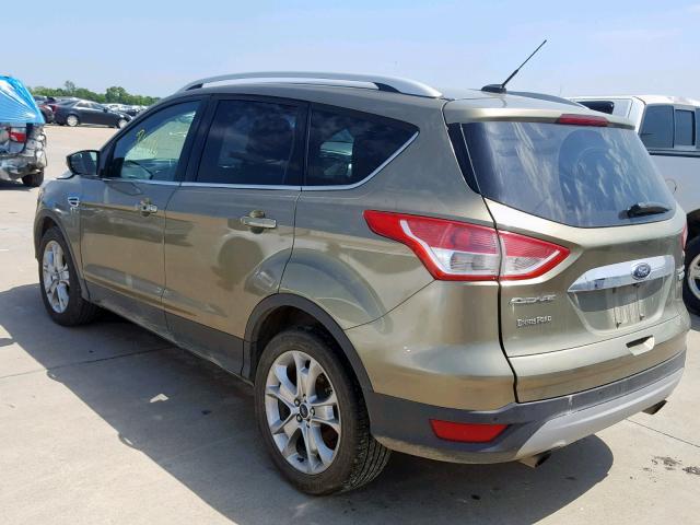 1FMCU0J90EUB10072 - 2014 FORD ESCAPE TIT GREEN photo 3