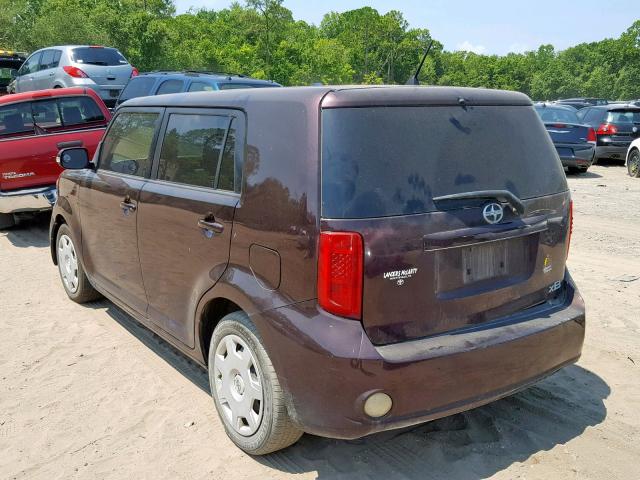 JTLKE50E181052704 - 2008 TOYOTA SCION XB 紫色 照片 3
