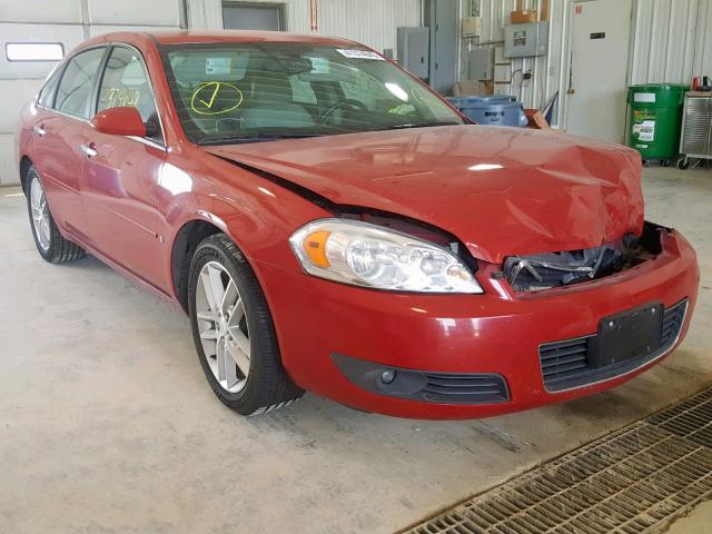 2G1WU583589282351 - 2008 CHEVROLET IMPALA LTZ RED photo 1