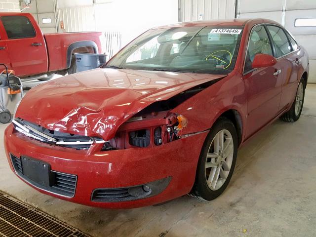 2G1WU583589282351 - 2008 CHEVROLET IMPALA LTZ RED photo 2