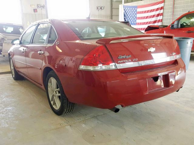 2G1WU583589282351 - 2008 CHEVROLET IMPALA LTZ RED photo 3