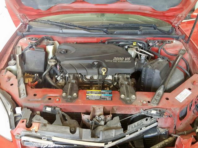 2G1WU583589282351 - 2008 CHEVROLET IMPALA LTZ RED photo 7