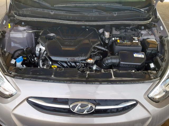 KMHCT4AE6HU365448 - 2017 HYUNDAI ACCENT SE GRAY photo 7