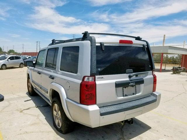 1J8HH48N36C210997 - 2006 JEEP COMMANDER SILVER photo 3