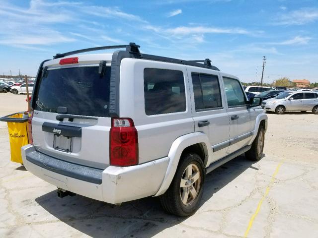 1J8HH48N36C210997 - 2006 JEEP COMMANDER SILVER photo 4