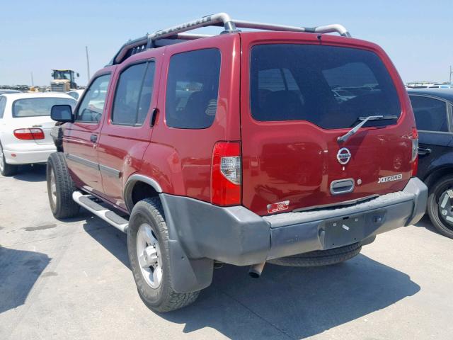 5N1ED28T34C657332 - 2004 NISSAN XTERRA XE RED photo 3