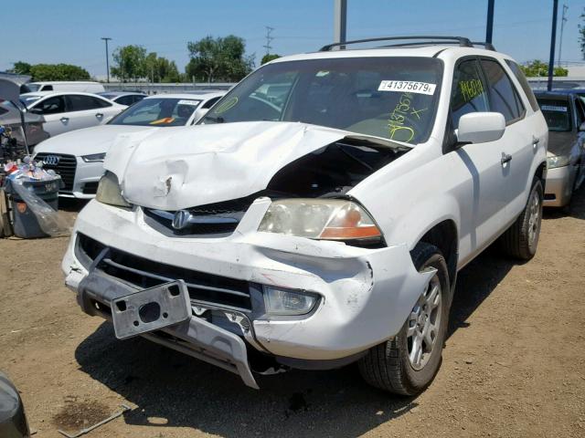 2HNYD182X3H504360 - 2003 ACURA MDX WHITE photo 2