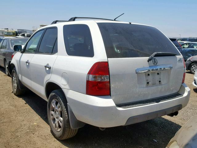 2HNYD182X3H504360 - 2003 ACURA MDX WHITE photo 3