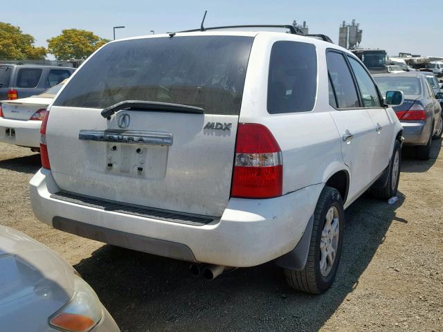 2HNYD182X3H504360 - 2003 ACURA MDX WHITE photo 4