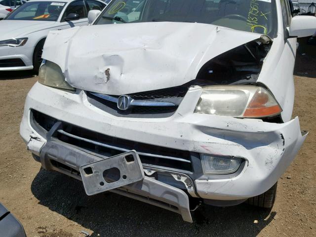 2HNYD182X3H504360 - 2003 ACURA MDX WHITE photo 9