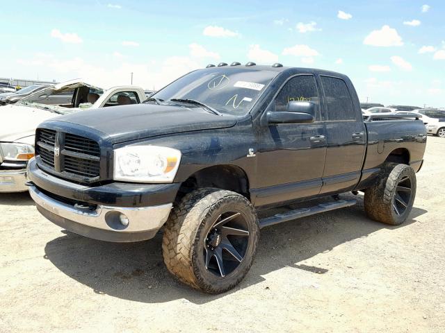 3D7KR28A27G800608 - 2007 DODGE RAM 2500 S შავი ფოტო 2