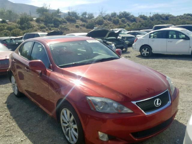 JTHCK262372014211 - 2007 LEXUS IS 250 RED photo 1