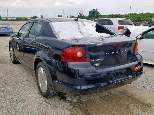 1B3BD4FBXBN543828 - 2011 DODGE AVENGER EX BLUE photo 3