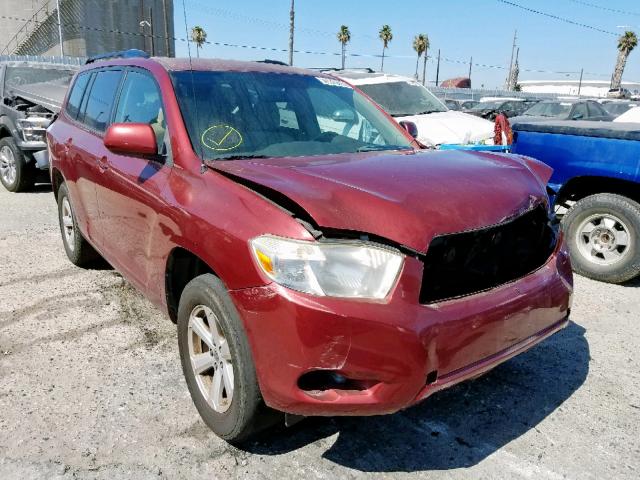 JTEDS41A182001986 - 2008 TOYOTA HIGHLANDER RED photo 1