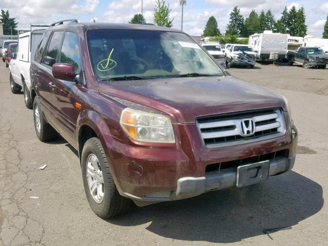 5FNYF28288B028208 - 2008 HONDA PILOT VP MAROON photo 1