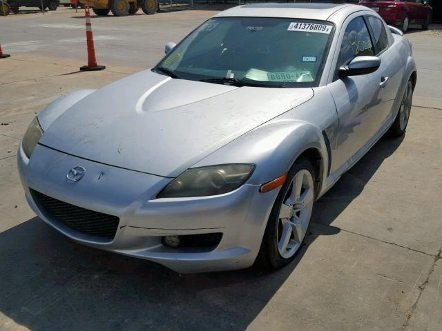 JM1FE17N540125729 - 2004 MAZDA RX8 SILVER photo 2