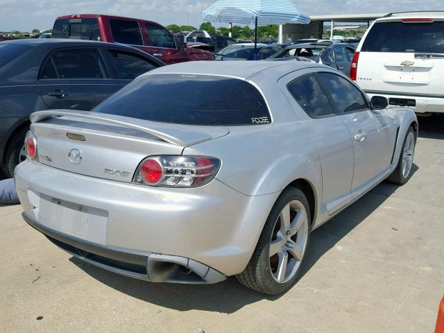 JM1FE17N540125729 - 2004 MAZDA RX8 SILVER photo 4