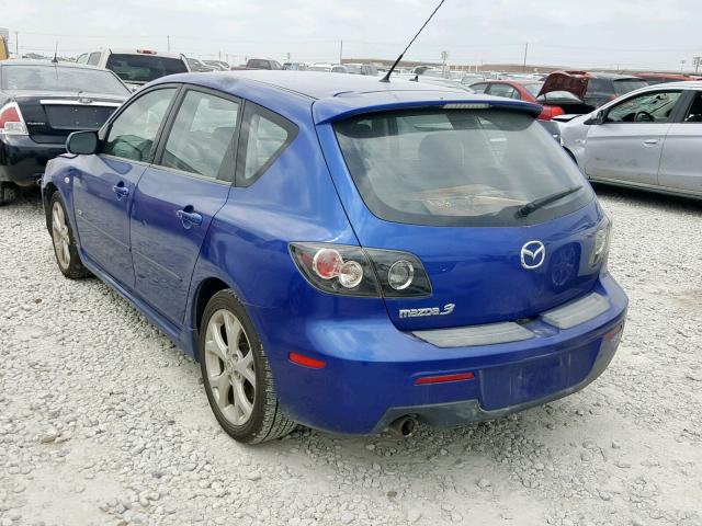 JM1BK143071692469 - 2007 MAZDA 3 HATCHBAC BLUE photo 3