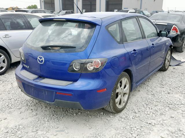 JM1BK143071692469 - 2007 MAZDA 3 HATCHBAC BLUE photo 4