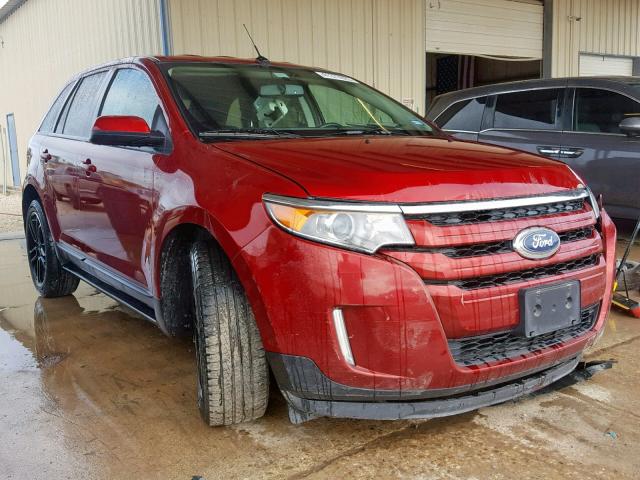 2FMDK3J96DBC58159 - 2013 FORD EDGE SEL RED photo 1