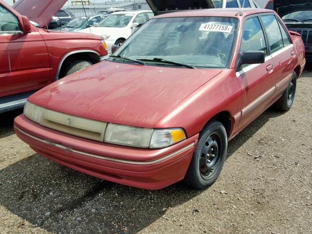 3MASM10J3SR640539 - 1995 MERCURY TRACER BAS RED photo 2