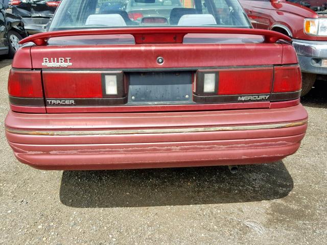 3MASM10J3SR640539 - 1995 MERCURY TRACER BAS RED photo 9